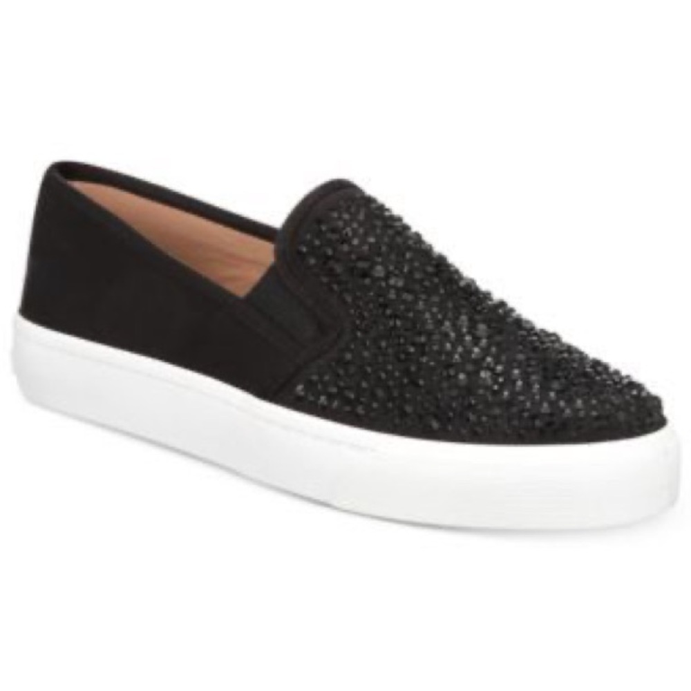 I.N.C. International Concepts Sammee Slip-On Sneakers 6 EUC Black Rhinestones - Picture 2 of 13